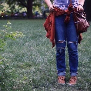 Paige Ripped Boyfriend Jeans